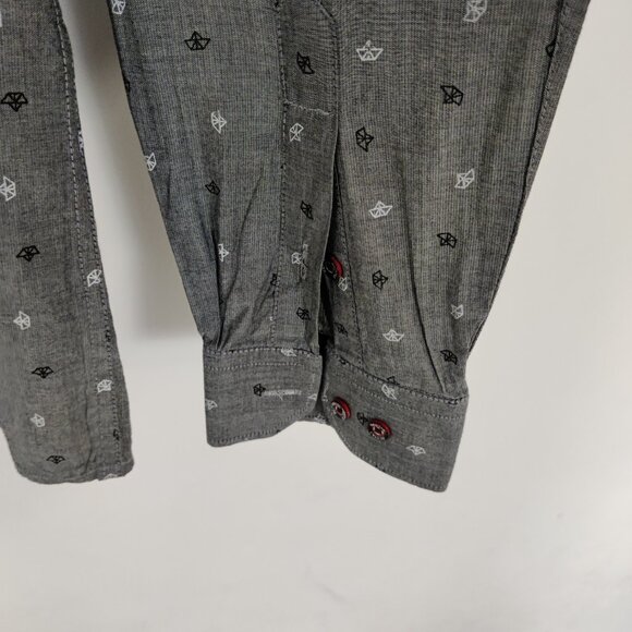 Redtag Men's Button Shirt Size Large Down Polka Dot 100% Cotton Office Business - Picture 3 of 8